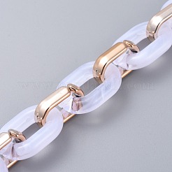 Imitation Gemstone Style Acrylic Handmade Cable Chains&nbsp;AJEW-JB00517-01
