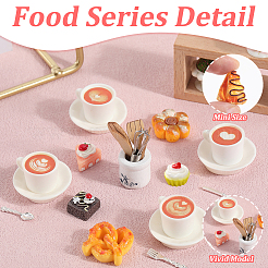 Plastic Tableware & Resin Food&nbsp;AJEW-GF0010-18