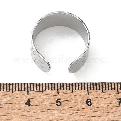 304 Stainless Steel Cuff Open Rings&nbsp;RJEW-D357-01P