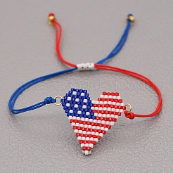 Miyuki Seed Braided Bead Bracelet&nbsp;BJEW-P269-29F