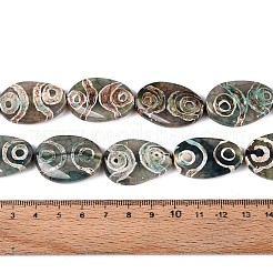 Tibetan Style dZi Agate Beads Strands&nbsp;G-N357-02A-01
