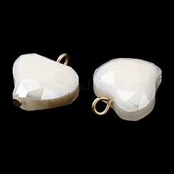 Imitation Jade Glass Pendants&nbsp;KK-Q777-01G-02