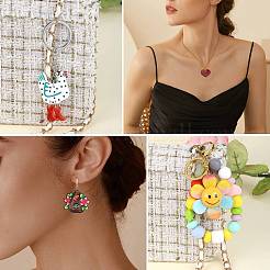 16Pcs 8 Styles Printed Acrylic Pendants&nbsp;OACR-SZ0001-40