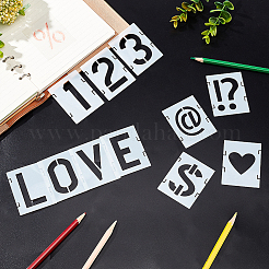 42Pcs 42 Styles Reusable PET Drawing Stencil&nbsp;DIY-WH0374-80