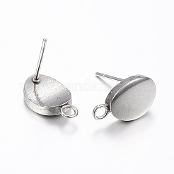 Non-Tarnish 304 Stainless Steel Stud Earring Findings&nbsp;X-STAS-I071-18P