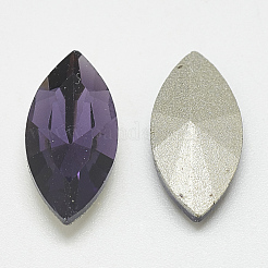 Pointed Back Glass Rhinestone Cabochons&nbsp;RGLA-T083-5x10mm-16
