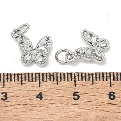 SHEGRACE Brass Pave Clear Cubic Zirconia Pendants&nbsp;XGRQ3Q974-628P-B