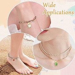 60Pcs 6 Colors Acrylic Alloy Pendants&nbsp;FIND-CJ0003-81