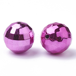 Color Plated Acrylic Beads&nbsp;PACR-R241-02