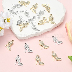 20Pcs 2 Colors Alloy Crystal Pendants&nbsp;FIND-YW0011-30