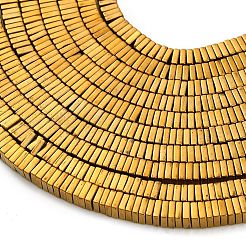Electroplated Synthetic Non-magnetic Hematite Beads Strands&nbsp;G-P262-22-G01