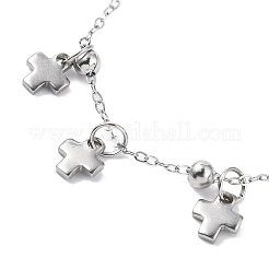 304 Stainless Steel Cross Charm Bracelets&nbsp;BJEW-JB11698