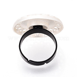 Adjustable Alloy & Iron Bezel Cup Ring Base with Rotatable Tray&nbsp;MAK-T012-05S