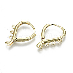 Brass Huggie Hoop Earring&nbsp;KK-N227-60-NF