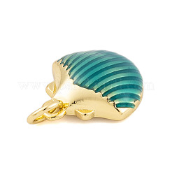 Rack Plating Brass Enamel Pendants&nbsp;KK-P269-09G-01