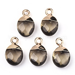 Faceted Glass Charms&nbsp;GLAA-N040-007A