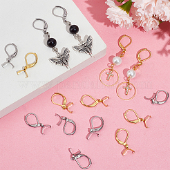 60Pcs 2 Colors 304 Stainless Steel Leverback Earring Findings&nbsp;STAS-SP0001-20