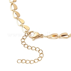 2Pcs 2 Colors 304 Stainless Steel Heart Link Chain Necklaces for Women&nbsp;NJEW-JN05898