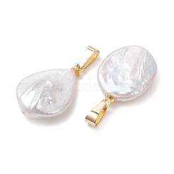 Natural Baroque Keshi Pearl Pendants&nbsp;PALLOY-JF05468