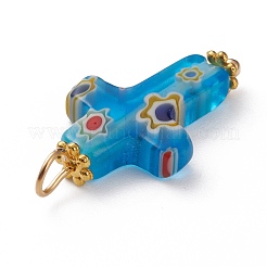 Handmade Millefiori Glass Pendants&nbsp;PALLOY-JF00577