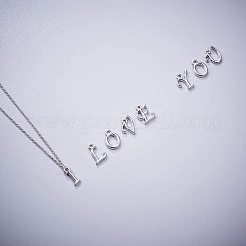 Alloy Letter Pendants&nbsp;PALLOY-NB0001-03