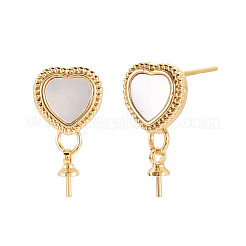 Rack Plating Brass Stud Earring Findings&nbsp;KK-N233-186