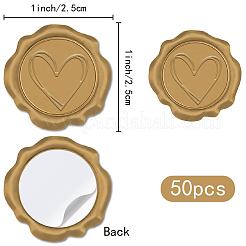 50Pcs Adhesive Wax Seal Stickers&nbsp;DIY-CP0010-84B