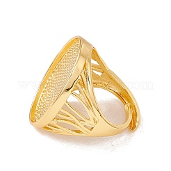Adjustable Brass Finger Rings Components&nbsp;KK-G428-01G