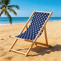 1Pc Star Pattern Chair Polycotton Cloth&nbsp;AJEW-GF0015-38C