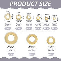 345Pcs 9 Styles Brass Spacer Beads&nbsp;KK-PH0014-95