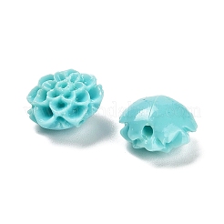 Synthetic Coral 3D Flower Rose Beads&nbsp;CORA-L046-A06