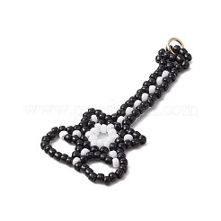 Seed Beads Beaded Charms&nbsp;PALLOY-MZ00353