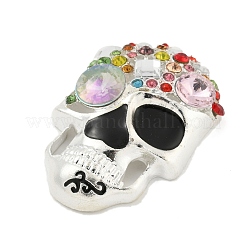 Alloy with Enamel and Rhinestone Cabochons&nbsp;FIND-B033-02B-S