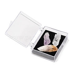 Nuggets Raw Natural Quartz Crystal & Amethyst & Yellow Quartz Collections&nbsp;AJEW-Q152-05