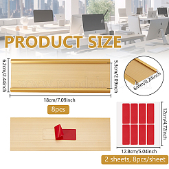 8Pcs Aluminium Alloy Commodity Label Display&nbsp;FIND-BC0019-69A-01