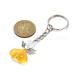 Heart Angel Acrylic & Alloy Keychains&nbsp;KEYC-JKC00583-01