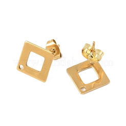 16Pcs 8 Styles 304 Stainless Steel Stud Earring Findings&nbsp;STAS-FS0001-84