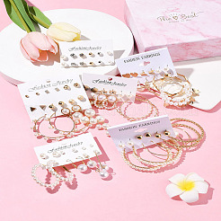 5 Sets 5 Style Alloy Earring Sets&nbsp;EJEW-FS0001-28