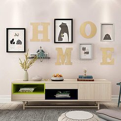 Letter Unfinished Wood Blank Cutouts&nbsp;DIY-ZX040-01O