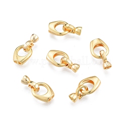 Brass Fold Over Clasps&nbsp;KK-A165-01G