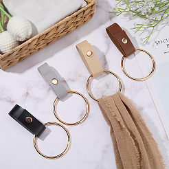 4Pcs 4 Colors PU Leather Towel Holder&nbsp;HJEW-CN0001-35