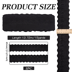 15 Yards Cotton Embroidery Hollow Flower Lace Trim&nbsp;OCOR-WH0003-047C