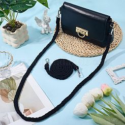 2Pcs Imitation Leather Twist Knitting Cord Mobile Straps&nbsp;FIND-CP0003-73B