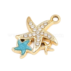 Alloy Rhinestone Pendants&nbsp;RB-CBA332B-06G
