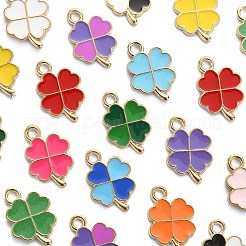 90Pcs 18 Colors Alloy Enamel Pendants&nbsp;ENAM-CJ0003-33