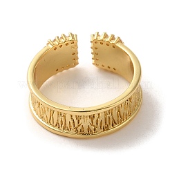 Brass Micro Pave Cubic Zirconia Adjustable Rings&nbsp;LS-RJEW-K259-01D-G