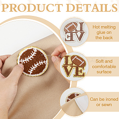 12Pcs 3 Styles Towel Cloth Computerized Embroidery Cloth Iron On/Sew On Patches&nbsp;DIY-FG0007-17