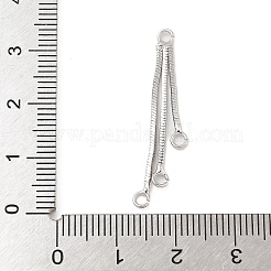 Rack Plating Brass Chain with Ring Pendants&nbsp;KK-A234-002P