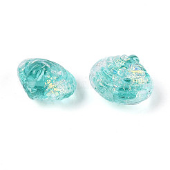 Handmade Foil Lampwork Beads Strands&nbsp;FOIL-T008-03F