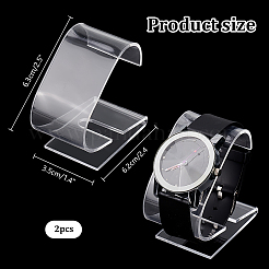 Acrylic Watch Display Stands&nbsp;ODIS-WH0086-130